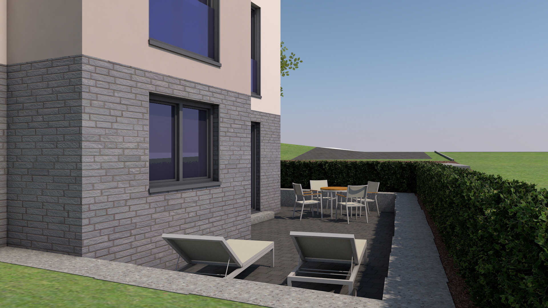 597 11 25 19 9 Ansicht Terrasse UG